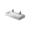 Duravit Vero Umywalka wisząca lub nablatowa 100x47 cm z 2 otworami na baterie biała 0454100026