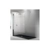 Novellini Lunes Ścianka prysznica stała - profil srebrny 90 cm LUNESH90-1B