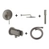 Grohe Essence Zestaw prysznicowy podtynkowy z deszczownicą brushed hard graphite GNS142