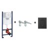Grohe 3w1 zestaw stelaż + wsporniki + przycisk czarny mat 38840000+38732KF0+3855800M