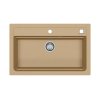 Alveus Atrox 40 Zlewozmywak granitowy jednokomorowy 79x50 cm beżowy 1140445