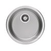 Alveus Form 10 Zlewozmywak stalowy Ø45 cm 1-komorowy bez ociekacza len 1084838