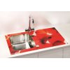 Alveus Glassix 10 Zlewozmywak szklany jednokomorowy 86x50 cm lewy custom/satyna 1102928