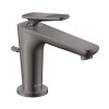 Axor Citterio C Bateria umywalkowa szlif kwadratowy z korkiem czarny chrom połysk 49011330