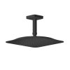 Axor Citterio C Deszczownica 27x27 cm EcoSmart z ramieniem sufitowym czarny mat 28793670