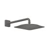 Axor Citterio C Deszczownica 27x27 cm EcoSmart z ramieniem ściennym czarny chrom szczotkowany 28791340