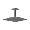 Axor Citterio C Deszczownica 27x27 cm EcoSmart z ramieniem sufitowym czarny chrom połysk 28793330