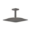 Axor Citterio C Deszczownica 27x27 cm EcoSmart z ramieniem sufitowym czarny chrom szczotkowany 28793340