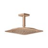 Axor Citterio C Deszczownica 27x27 cm EcoSmart z ramieniem sufitowym czerwone złoto połysk 28793300