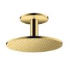 Axor Showersolutions Deszczownica z ramieniem sufitowym złoty optyczny polerowany 35304990