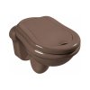 Kerasan Retro Toaleta WC podwieszana 52x38 cm z kołnierzem Tabacco Lucido 101503