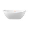 Balneo Parma Wanna wolnostojąca 170x72 cm biała + syfon klik klak miedziany J0101060301-1