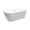 Balneo Viva Wanna wolnostojąca 150x75 cm przyścienna biała + syfon klik klak miedziany J0101060102-1
