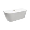Balneo Viva Wanna wolnostojąca 150x75 cm przyścienna biała + syfon klik klak złoty J0101040102-1