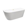 Balneo Viva Wanna wolnostojąca 150x75 cm przyścienna biała + syfon klik klak złoty lustrzany J0101050102-1