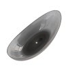 Besco Axya Wanna wolnostojąca 180x80 cm carbon grey + syfon klik klak chrom WAA-180-CGC
