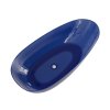 Besco Xara Wanna wolnostojąca 160x75 cm blue wave + syfon klik klak chrom WAX-160-BWC