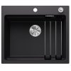 Blanco Etagon 6 Zlewozmywak granitowy jednokomorowy 60x51 cm czarny 525889