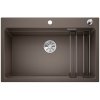 Blanco Etagon 8  Zlewozmywak granitowy jednokomorowy 78x51 cm z korkiem automatycznym InFino kawowy 525186
