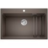 Blanco Etagon 8  Zlewozmywak granitowy jednokomorowy 78x51 cm z korkiem InFino kawowy 525196