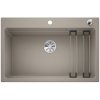 Blanco Etagon 8  Zlewozmywak granitowy jednokomorowy 78x51 cm z korkiem automatycznym InFino tartufo 525184