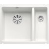 Blanco Subline 350/150-U Zlewozmywak ceramiczny 1,5-komorowy 56,7x45,6 cm bez ociekacza, biały matowy 523743