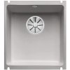 Blanco Subline 375-U Zlewozmywak ceramiczny 1-komorowy 45,6x41,4 cm bez ociekacza, szarość aluminium 523730