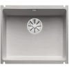 Blanco Subline 500-U Zlewozmywak ceramiczny 1-komorowy 54,3x45,6 cm bez ociekacza, szarość aluminium 523738
