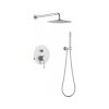 Blue Water Boston Zestaw prysznicowy podtynkowy z deszczownicą nikiel 5901730617450