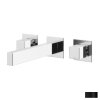 Bruma Adamastor Bateria umywalkowa podtynkowa 17 cm czarna 3013402NS
