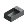Catalano Premium Umywalka wisząca lub meblowa 40x23 cm z otworem na baterię czarny mat 14023VEFCNS/0220411022