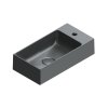 Catalano Premium Umywalka wisząca lub meblowa 50x25 cm z otworem na baterię czarny mat 15025VEFCNS/0220521022