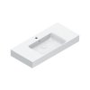 Catalano Premium Umywalka wisząca meblowa nablatowa 100x47 cm z otworem na baterię biały połysk 110VPUPNFC00/0221011001