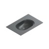 Catalano Sfera Umywalka wisząca lub meblowa 75x50 cm czarny mat 175HZNS/0520760022