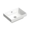 Catalano Verso Umywalka nablatowa 50x37 cm bez otworu na baterie z przelewem biała 15037VEN00/0124500001