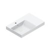 Catalano Zero Umywalka wisząca lub meblowa 75x50 cm z otworem na baterię lewa biała 175SZEUPFC00/0120791001