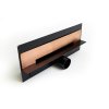 Cedor Wall Pro Odpływ ścienny 30 cm brushed rose gold PROWAL-BRUROSDES-30