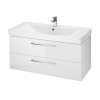 Cersanit Mille Lara Zestaw Szafka podumywalkowa 99,4x44,7x46 cm + umywalka meblowa biały S801-330-DSM