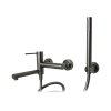 Corsan Lugo Bateria wannowa natynkowa grafit / GunMetal CMZ7541GM