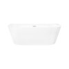 Corsan Mono Wanna wolnostojąca 150x74,5 cm przyścienna biała + klik klak biały E029MWH