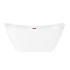 Corsan Nauti Wanna wolnostojąca 170x77 cm biała + klik klak różowe złoto E043XLRG