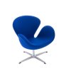 D2 Cup Fotel inspirowany projektem Swan kaszmir 72x65 cm, niebieski 19390