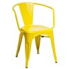 D2 Paris Arms Krzesło inspirowane Tolix 36x35 cm, żółte 41345