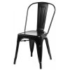 D2 Paris Krzesło inspirowane Tolix 36x35 cm, czarne 41305