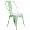 D2 Paris Krzesło inspirowane Tolix 36x35 cm, zielone 41313