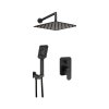 Deante Alpinia Zestaw prysznicowy podtynkowy z deszczownicą czarny mat NAC_N9LP
