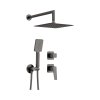 Deante Blur Zestaw prysznicowy podtynkowy z deszczownicą titanium NQL_D9YK