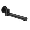 Deante Cascada Wylewka wannowa ścienna 24,4 cm czarny mat NAC_N87K
