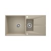 Deante Corio Zlewozmywak granitowy p&oacute;łtorakomorowy 97x50 cm piasek ZRC_7513