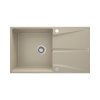 Deante Corio Zlewozmywak granitowy jednokomorowy 86x50 cm piasek ZRC_711A